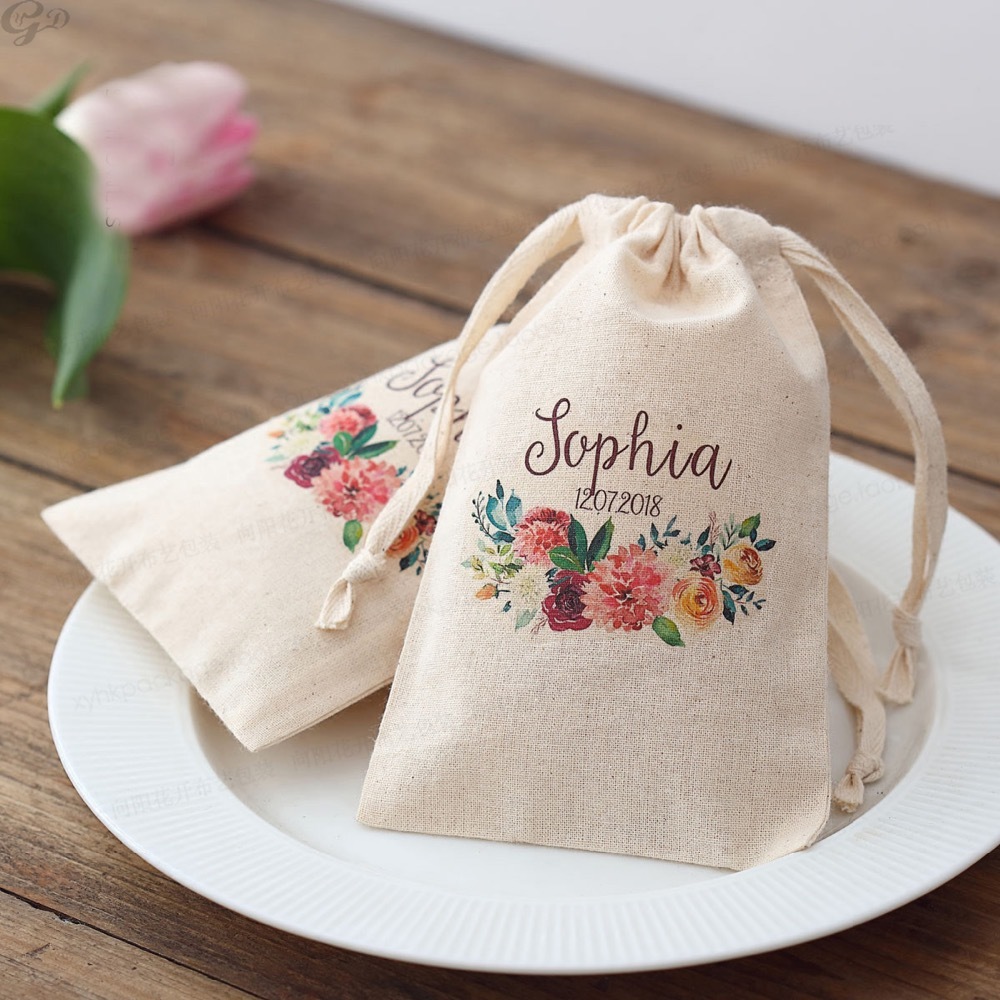 Baby Clothing Name - 100 stuks aangepaste naam logo bruiloft