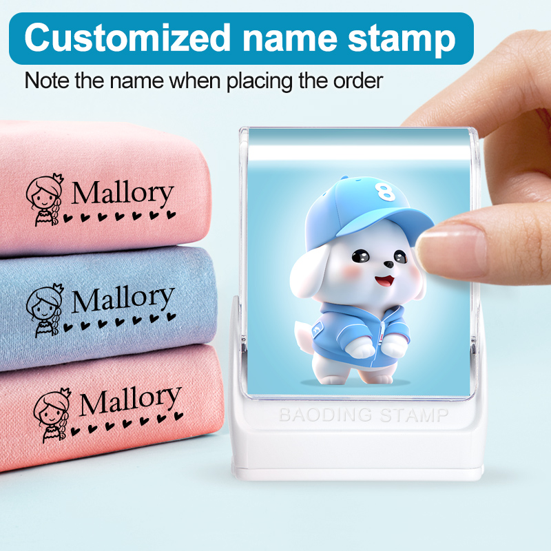 Baby Clothing Material - Gepersonaliseerde babykleding stempel, aangepaste cartoon naam