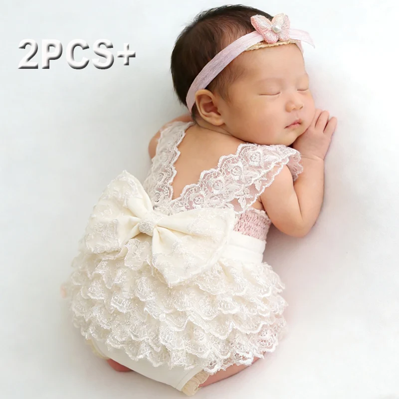 Baby Clothing Onesies - Ylsteed pasgeboren fotografie kanten romper set