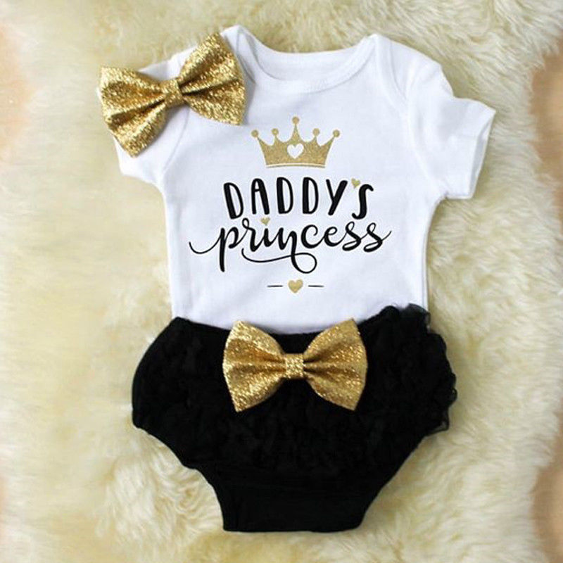 Baby Clothing Next - 3Pcs Leuke Pasgeboren Baby Meisje Outfits