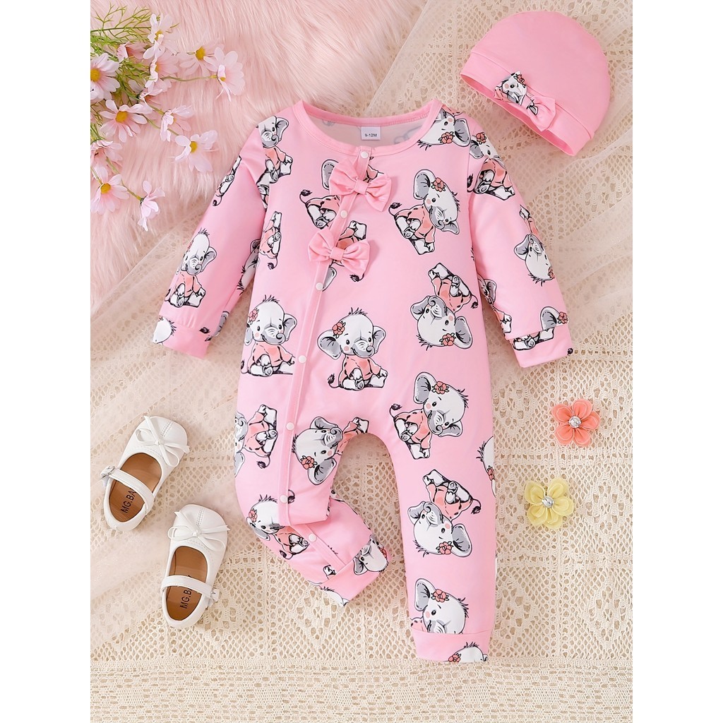 Baby Clothing Elephant - 0-24 maanden pasgeboren baby meisje 2