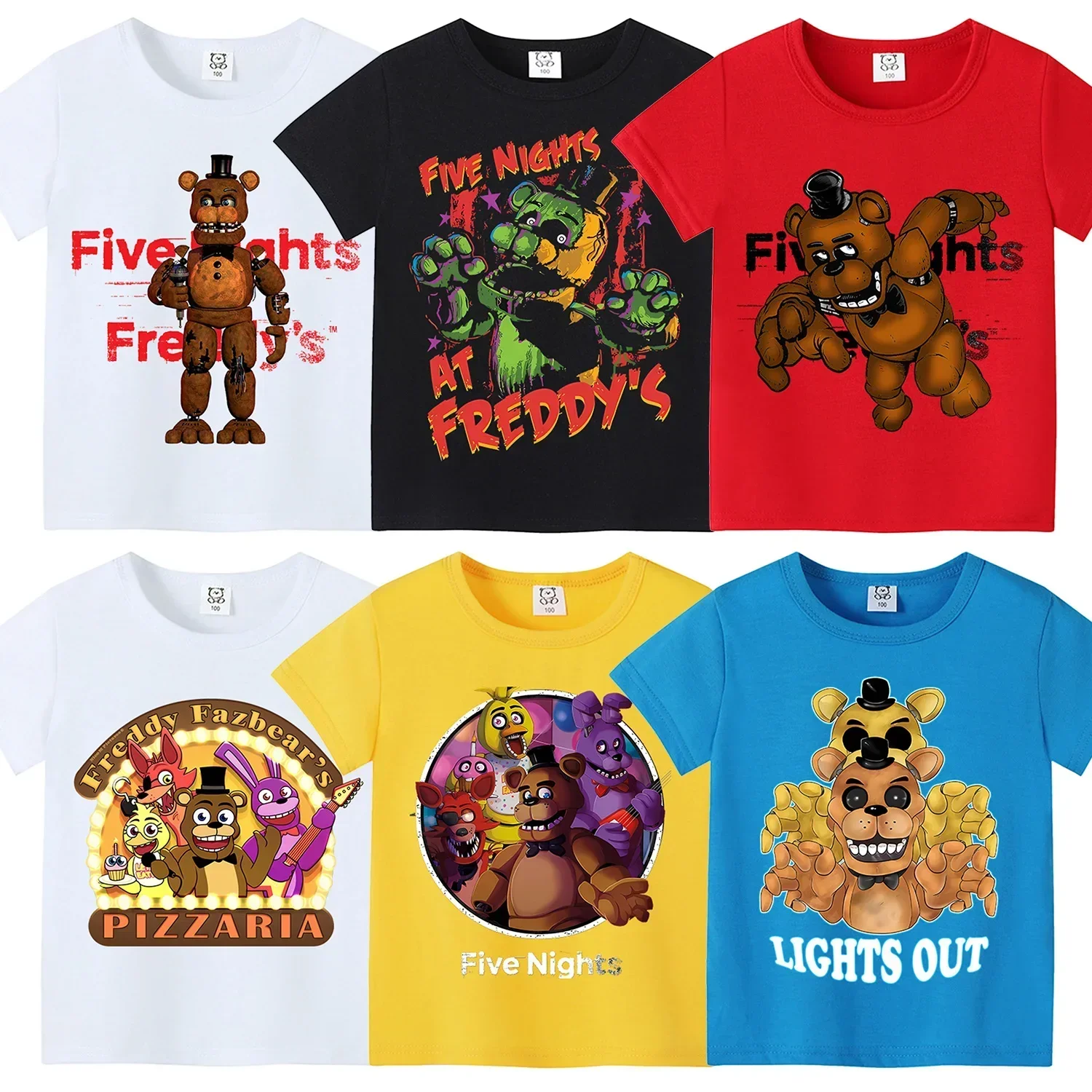 Baby Clothing Boy - Vijf Nachten Freddys Thema Kort Shirt