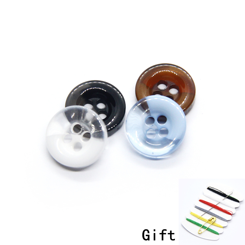 Baby Clothing Wholesale - 9/10/11Mm Transparante Kleine Overhemd Knoppen Voor