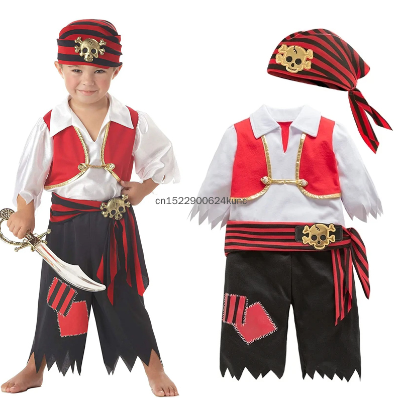 Baby Clothing Unit - Halloween Carnaval Piratenkostuums Baby Jongens Piratenkapitein