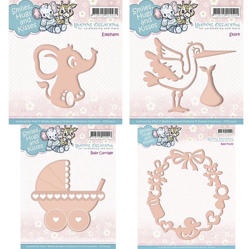 Baby Clothing Elephant - Nieuwe kinderwagen ring olifant metalen stansmessen