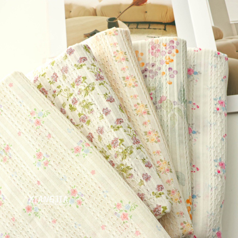 Baby Clothing Material - 145x50cm Vintage uitgehold puur katoenen stof