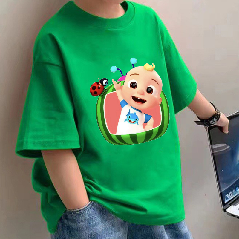 Baby Clothing Boy - Cocomelons Baby T-shirts Anime Katoen Korte