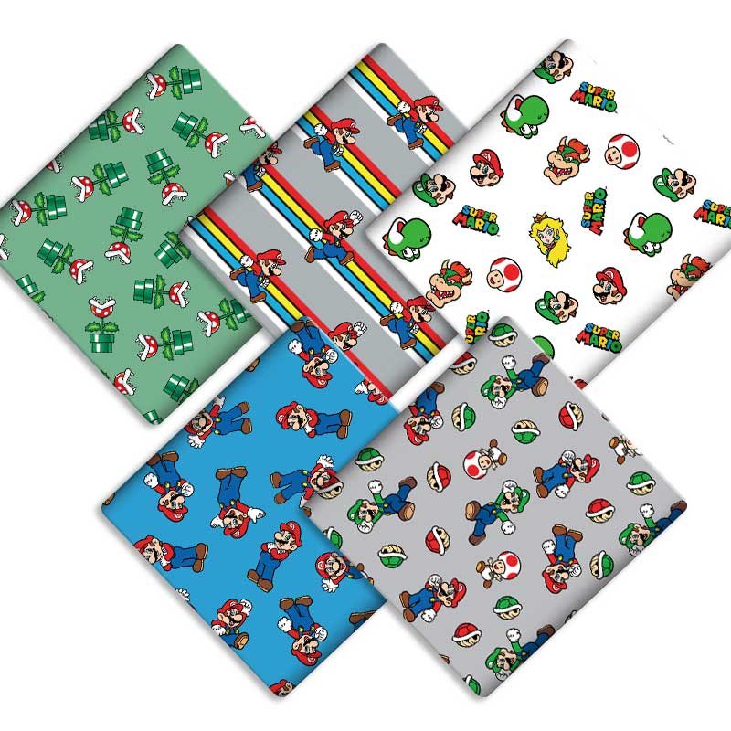 Baby Clothing Material - Polyester katoen Cartoon stof 140*50cm Handgemaakt