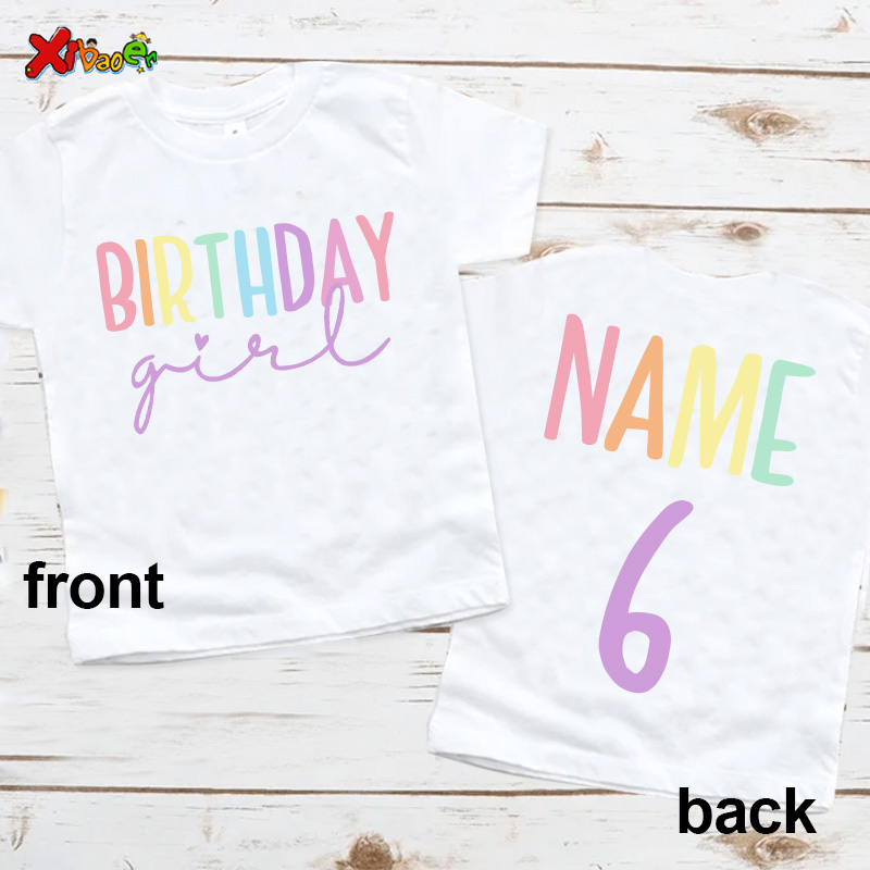 Verjaardag meisje T-shirt fees - Baby Clothing Name recensie en prijs