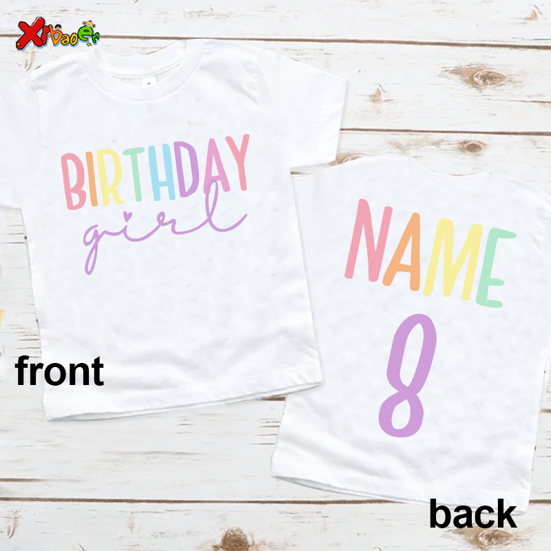 Verjaardag meisje T-shirt fees - Baby Clothing Name recensie en prijs