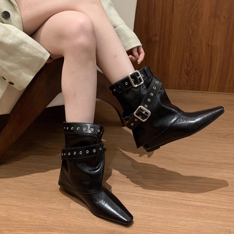 Riem Gesp Mouw Lage Hak Laarze - Soft Sole Booties recensie en prijs